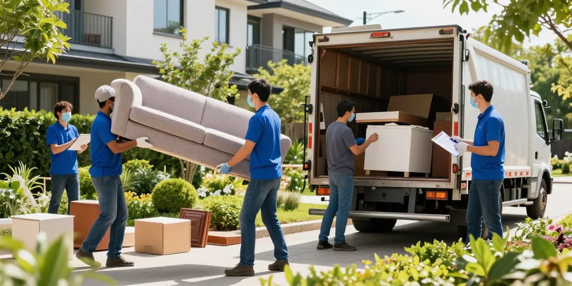 House clearance London team removing furniture and garden waste efficiently, showcasing professional services in action.