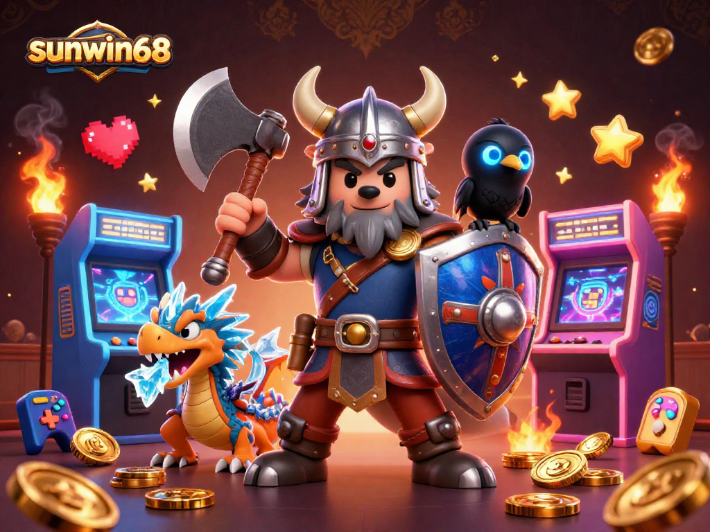 Engage with sunwin68's thrilling casino adventures featuring heroic characters and vibrant gaming elements.