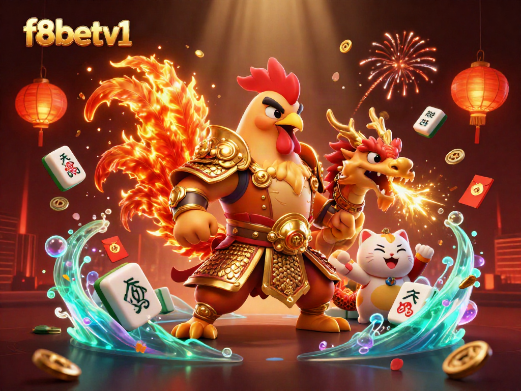 Join the excitement at f8betv1 with a spectacular online casino showdown featuring vibrant characters and elements.