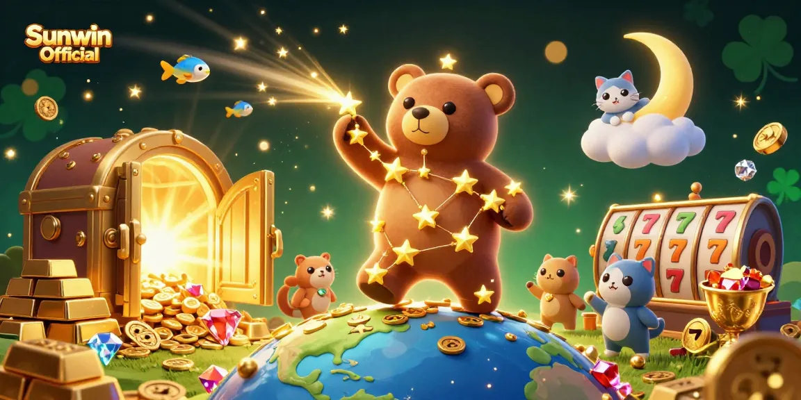 Engage with Sunwin Official through thrilling casino adventures with vibrant 3D illustrations.