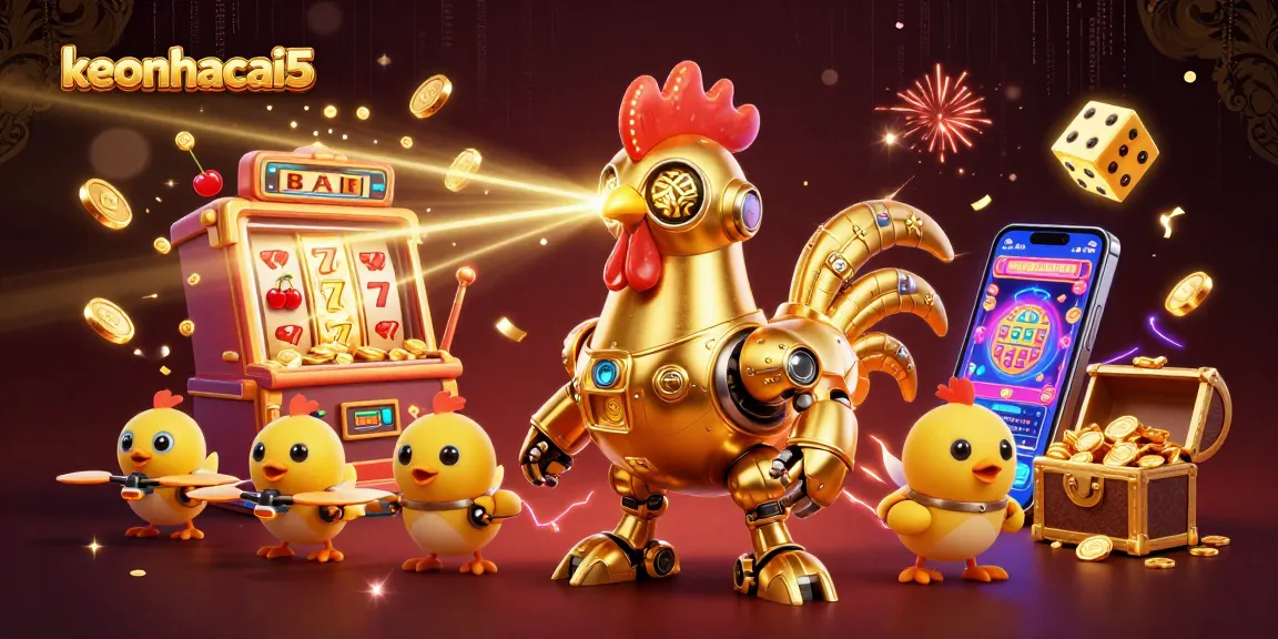 Engage with keonhacai5 in a vibrant 3D illustration showcasing dynamic sports betting action.