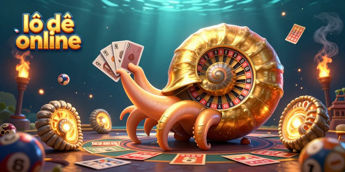 Engage with lô đề online on a vibrant underwater scene filled with lottery elements and characters.