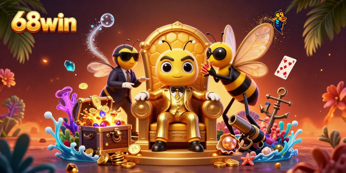 Experience thrilling games at 68win with vibrant characters and exciting casino elements.